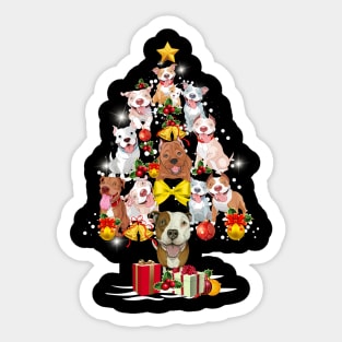 Merry Pitmas Christmas Tree Sticker